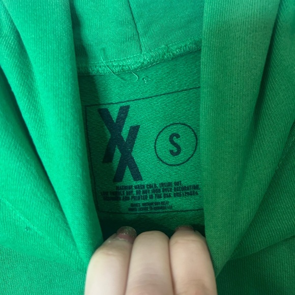 Machine Gun Kelly Green Hoodie, size small, official concert merch - Picture 5 of 7